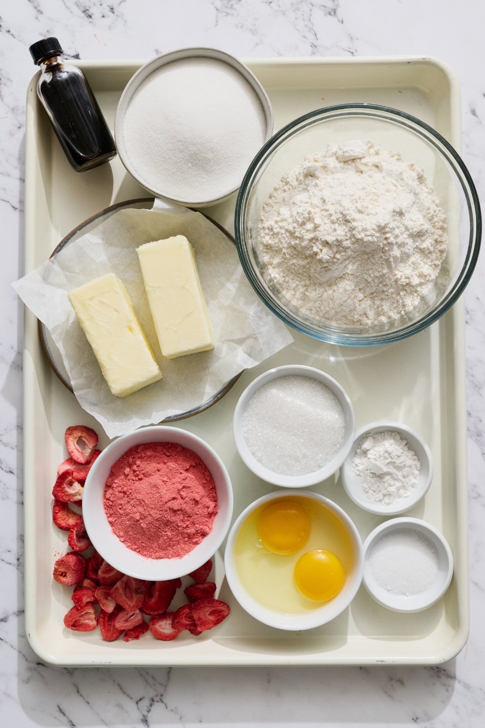 all ingredients needed for this recipe ready to assemble. 