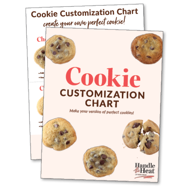 cookie customization cheat sheet graphic.